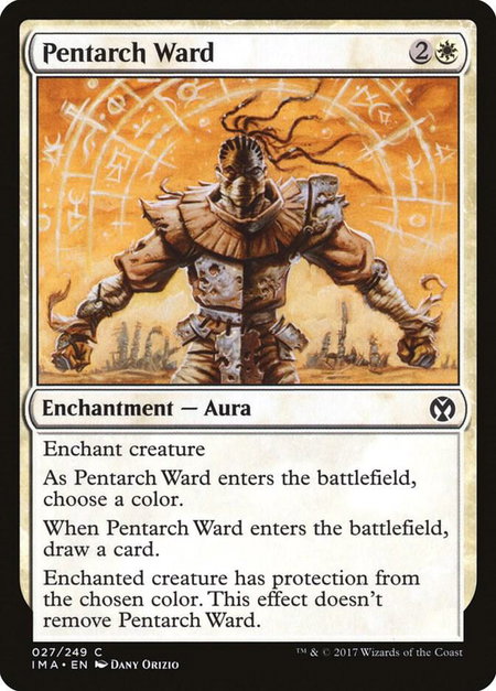 Pentarch Ward trading card from Iconic Masters Pentarch Ward - Iconic Masters Magic: The Gathering trading card