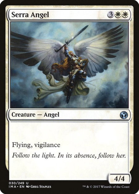 Serra Angel - Iconic Masters Magic: The Gathering trading card