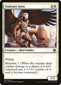 Stalwart Aven - Iconic Masters (IMA) #32 - Common Magic: The Gathering Trading Card