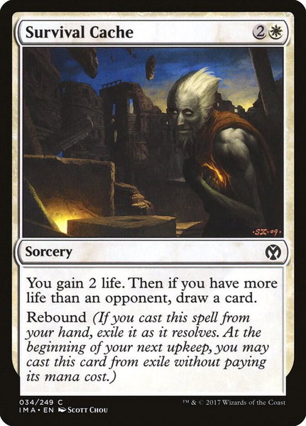 Survival Cache trading card from Iconic Masters Survival Cache - Iconic Masters Magic: The Gathering trading card