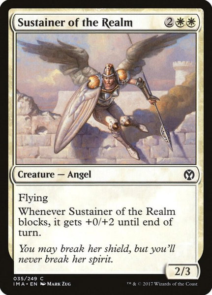 Sustainer of the Realm trading card from Iconic Masters Sustainer of the Realm - Iconic Masters Magic: The Gathering trading card