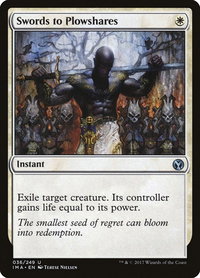 Swords to Plowshares - Iconic Masters (IMA) #36 - Uncommon Magic: The Gathering Trading Card