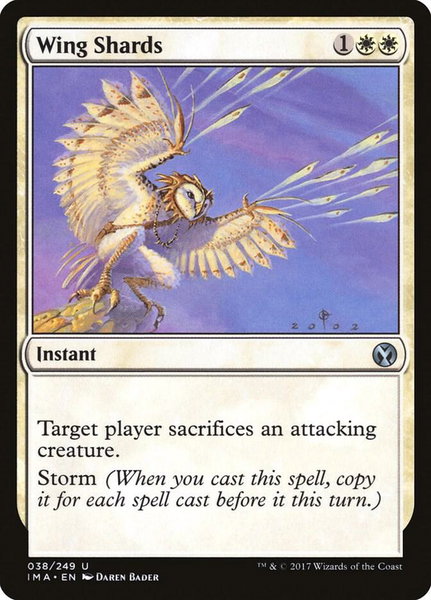 Wing Shards trading card from Iconic Masters Wing Shards - Iconic Masters Magic: The Gathering trading card