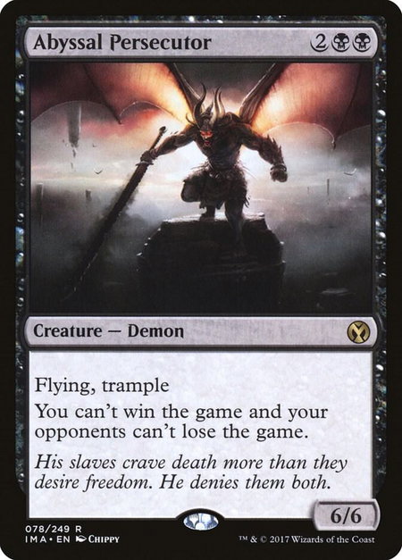 Abyssal Persecutor - Iconic Masters Magic: The Gathering trading card