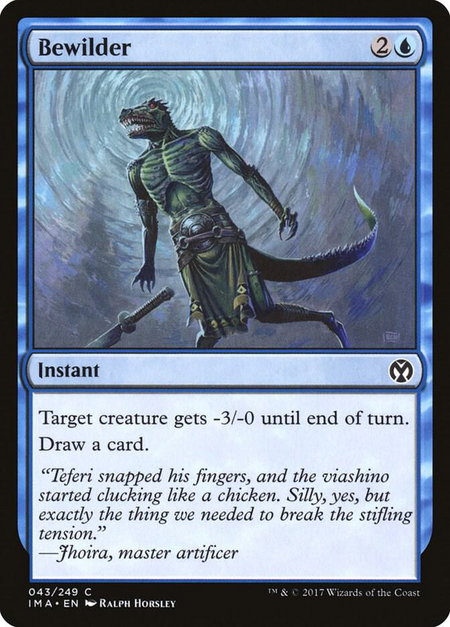 Bewilder trading card from Iconic Masters Bewilder - Iconic Masters Magic: The Gathering trading card