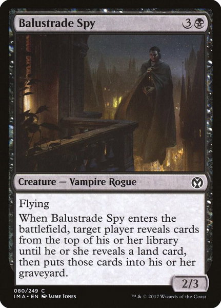 Balustrade Spy trading card from Iconic Masters Balustrade Spy - Iconic Masters Magic: The Gathering trading card