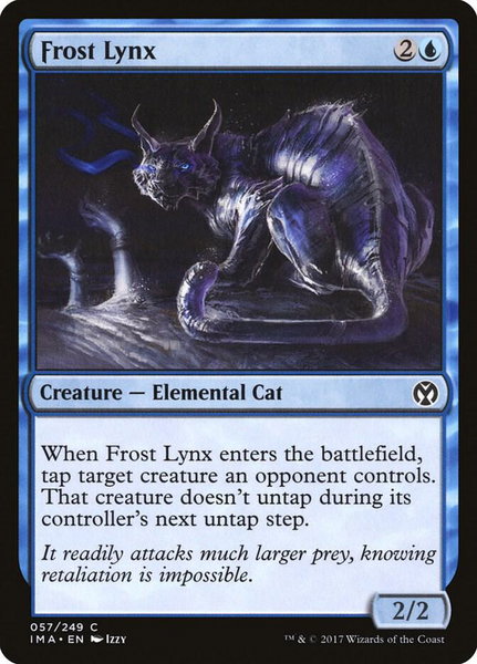 Frost Lynx trading card from Iconic Masters Frost Lynx - Iconic Masters Magic: The Gathering trading card