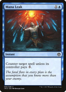 Mana Leak - Iconic Masters (IMA) #66 - Common Magic: The Gathering Trading Card