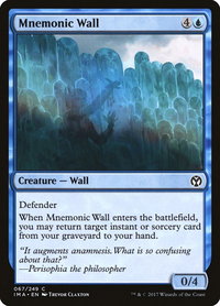 Mnemonic Wall - Iconic Masters (IMA) #67 - Common Magic: The Gathering Trading Card