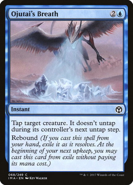 Ojutai's Breath trading card from Iconic Masters Ojutai's Breath - Iconic Masters Magic: The Gathering trading card