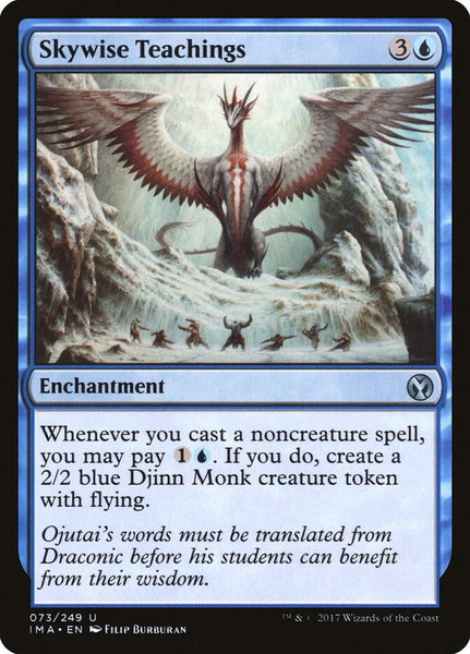 Skywise Teachings trading card from Iconic Masters Skywise Teachings - Iconic Masters Magic: The Gathering trading card