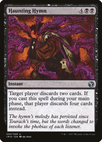 Haunting Hymn trading card from Iconic Masters Haunting Hymn - Iconic Masters Magic: The Gathering trading card