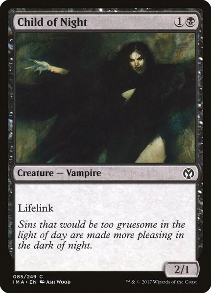 Child of Night trading card from Iconic Masters Child of Night - Iconic Masters Magic: The Gathering trading card