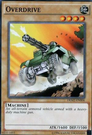 Overdrive trading card from Demo Deck 2015 Overdrive - Demo Deck 2015 YuGiOh trading card