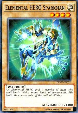 Elemental HERO Sparkman - Demo Deck 2015 YuGiOh trading card