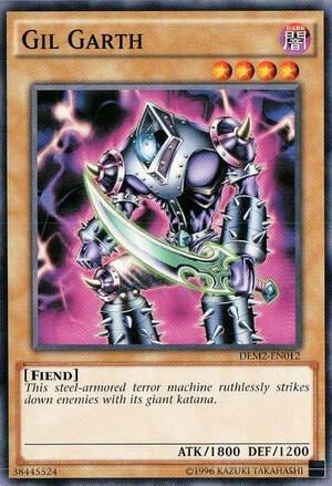 Gil Garth trading card from Demo Deck 2015 Gil Garth - Demo Deck 2015 YuGiOh trading card