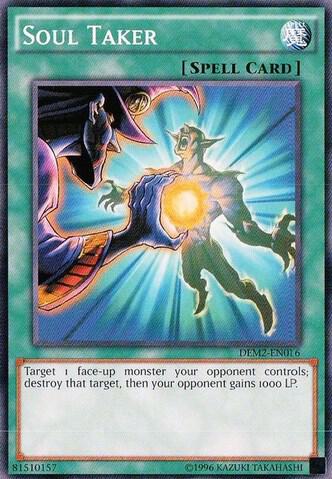 Soul Taker trading card from Demo Deck 2015 Soul Taker - Demo Deck 2015 YuGiOh trading card