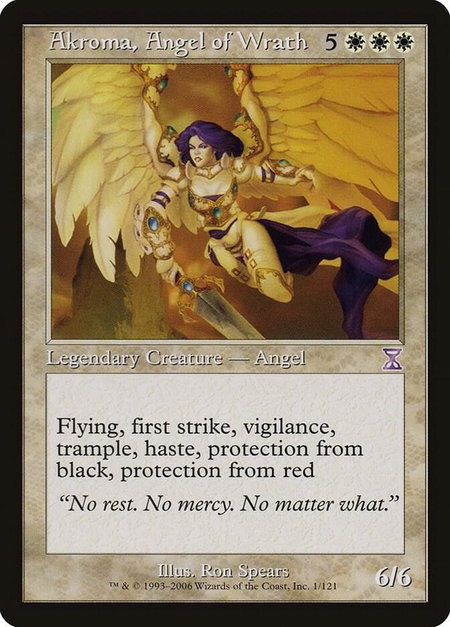 Akroma, Angel of Wrath - Timeshifted Magic: The Gathering trading card