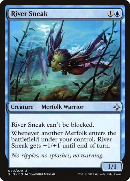 River Sneak - Ixalan Magic: The Gathering trading card