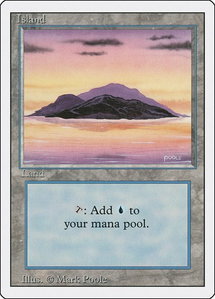 Island (A) - Revised Edition (3ED) #287 - Land Magic: The Gathering Trading Card