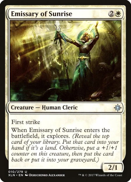 Emissary of Sunrise - Ixalan Magic: The Gathering trading card