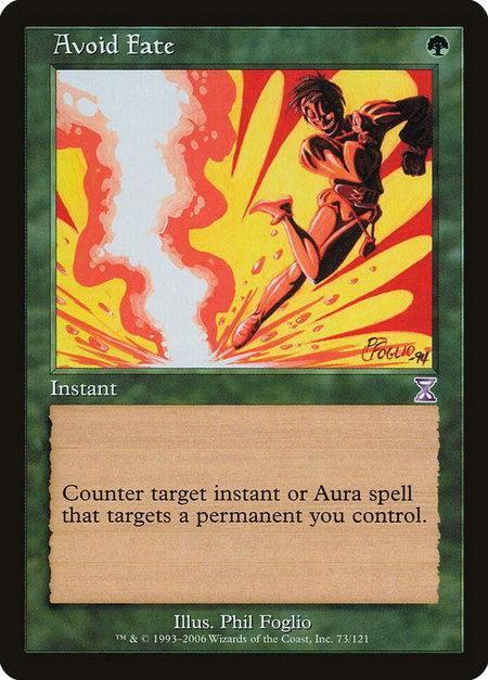 Avoid Fate - Timeshifted Magic: The Gathering trading card