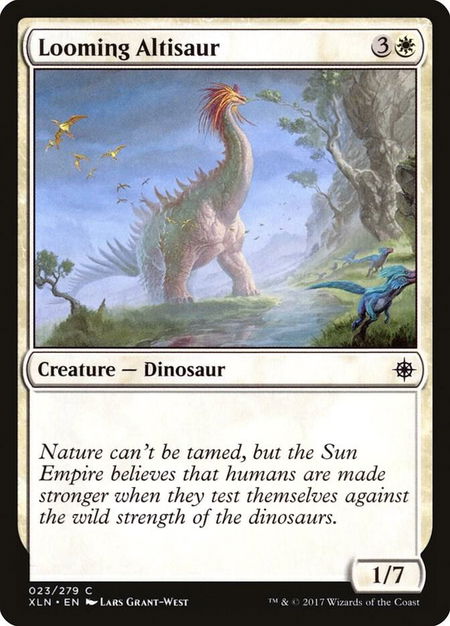 Looming Altisaur - Ixalan Magic: The Gathering trading card