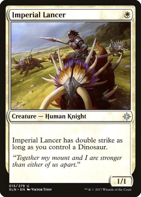 Imperial Lancer - Ixalan Magic: The Gathering trading card