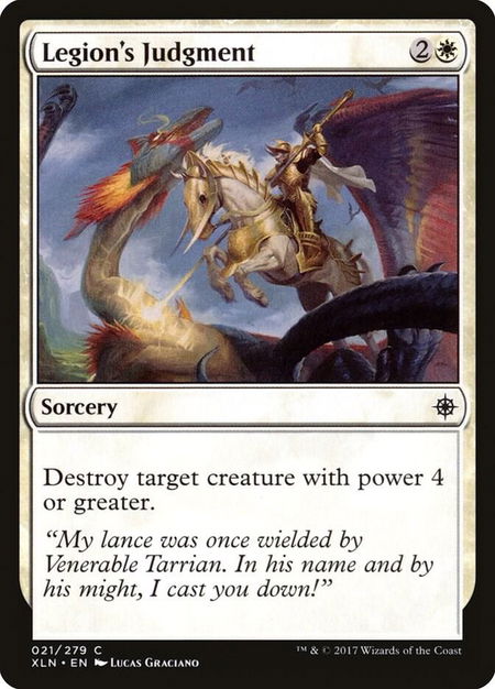 Legion's Judgment - Ixalan Magic: The Gathering trading card