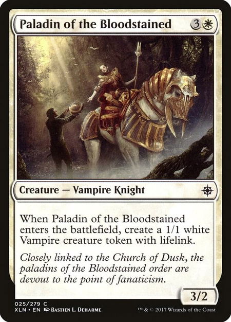 Paladin of the Bloodstained - Ixalan Magic: The Gathering trading card