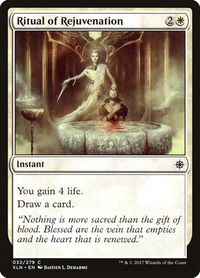 Ritual of Rejuvenation - Ixalan (XLN) #32 - Common Magic: The Gathering Trading Card