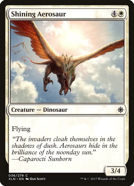 Shining Aerosaur - Ixalan Magic: The Gathering trading card