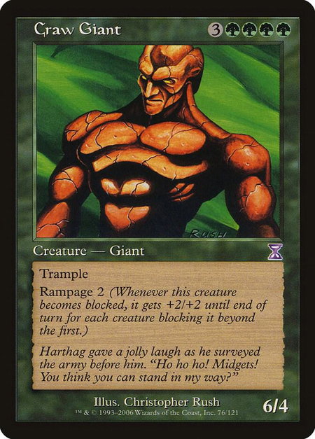 Craw Giant - Timeshifted Magic: The Gathering trading card