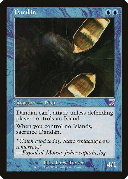 Dandan - Timeshifted Magic: The Gathering trading card
