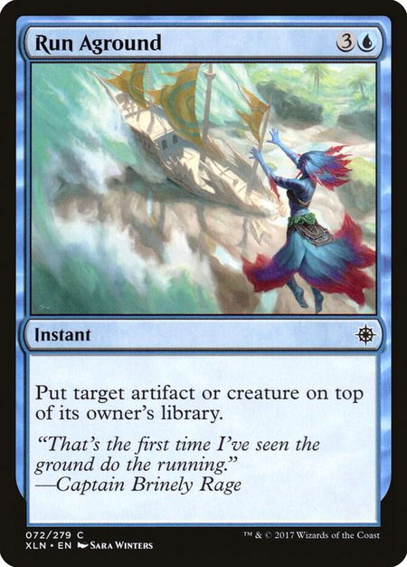 Run Aground - Ixalan Magic: The Gathering trading card