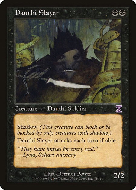 Dauthi Slayer - Timeshifted Magic: The Gathering trading card