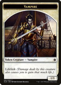 Vampire Token - Ixalan (XLN) #1 - Token Magic: The Gathering Trading Card