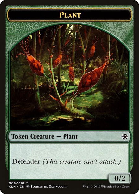 Plant Token - Ixalan Magic: The Gathering trading card