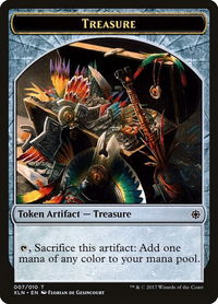 Treasure Token (007) - Ixalan (XLN) #7 - Token Magic: The Gathering Trading Card