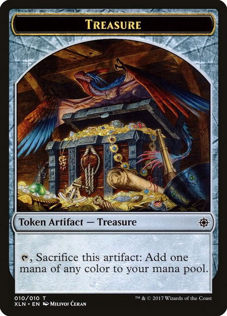 Treasure Token (010) - Ixalan Magic: The Gathering trading card