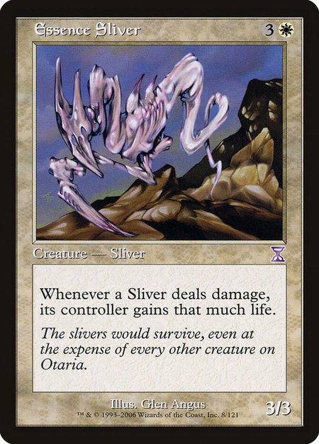 Essence Sliver trading card from Timeshifted Essence Sliver - Timeshifted Magic: The Gathering trading card