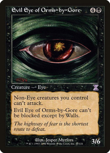 Evil Eye of Orms-by-Gore - Timeshifted Magic: The Gathering trading card