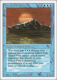Island Fish Jasconius - Revised Edition (3ED) #61 - Rare Magic: The Gathering Trading Card
