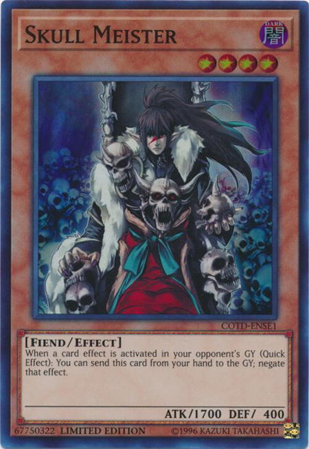 Skull Meister - Code of the Duelist YuGiOh trading card