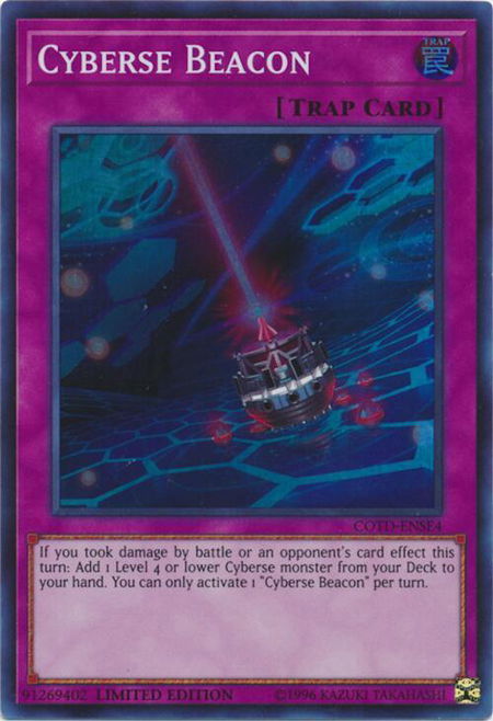 Cyberse Beacon - Code of the Duelist YuGiOh trading card