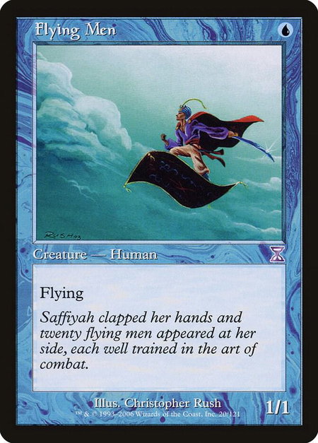 Flying Men trading card from Timeshifted Flying Men - Timeshifted Magic: The Gathering trading card