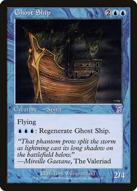 Ghost Ship - Timeshifted Magic: The Gathering trading card