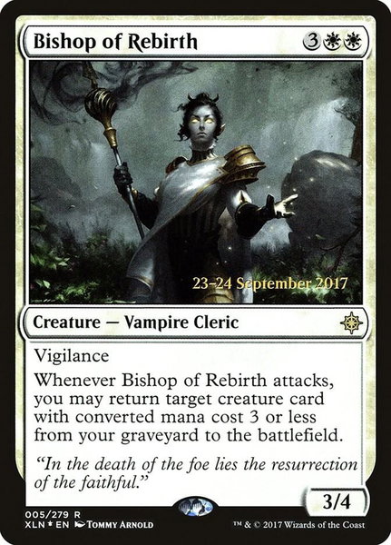 Bishop of Rebirth trading card from Prerelease Cards Bishop of Rebirth - Prerelease Cards Magic: The Gathering trading card