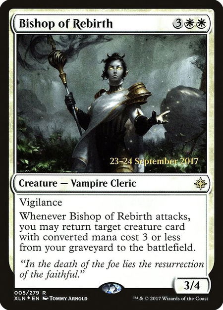 Bishop of Rebirth - Prerelease Cards Magic: The Gathering trading card