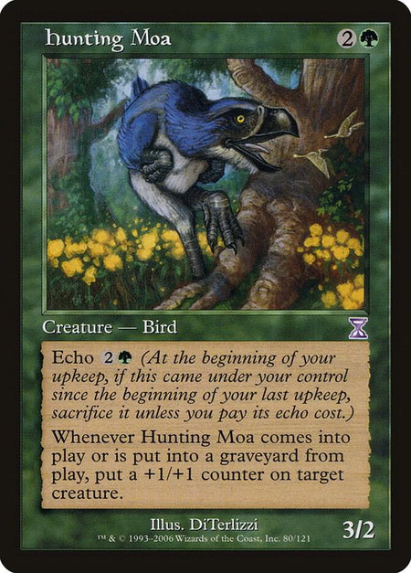 Hunting Moa trading card from Timeshifted Hunting Moa - Timeshifted Magic: The Gathering trading card